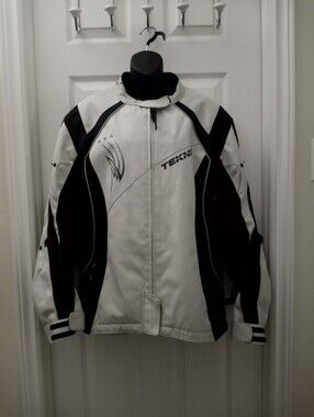 TEKNIC Plus Size Motorcycle Jacket With Elbow Pads And Spine Protector